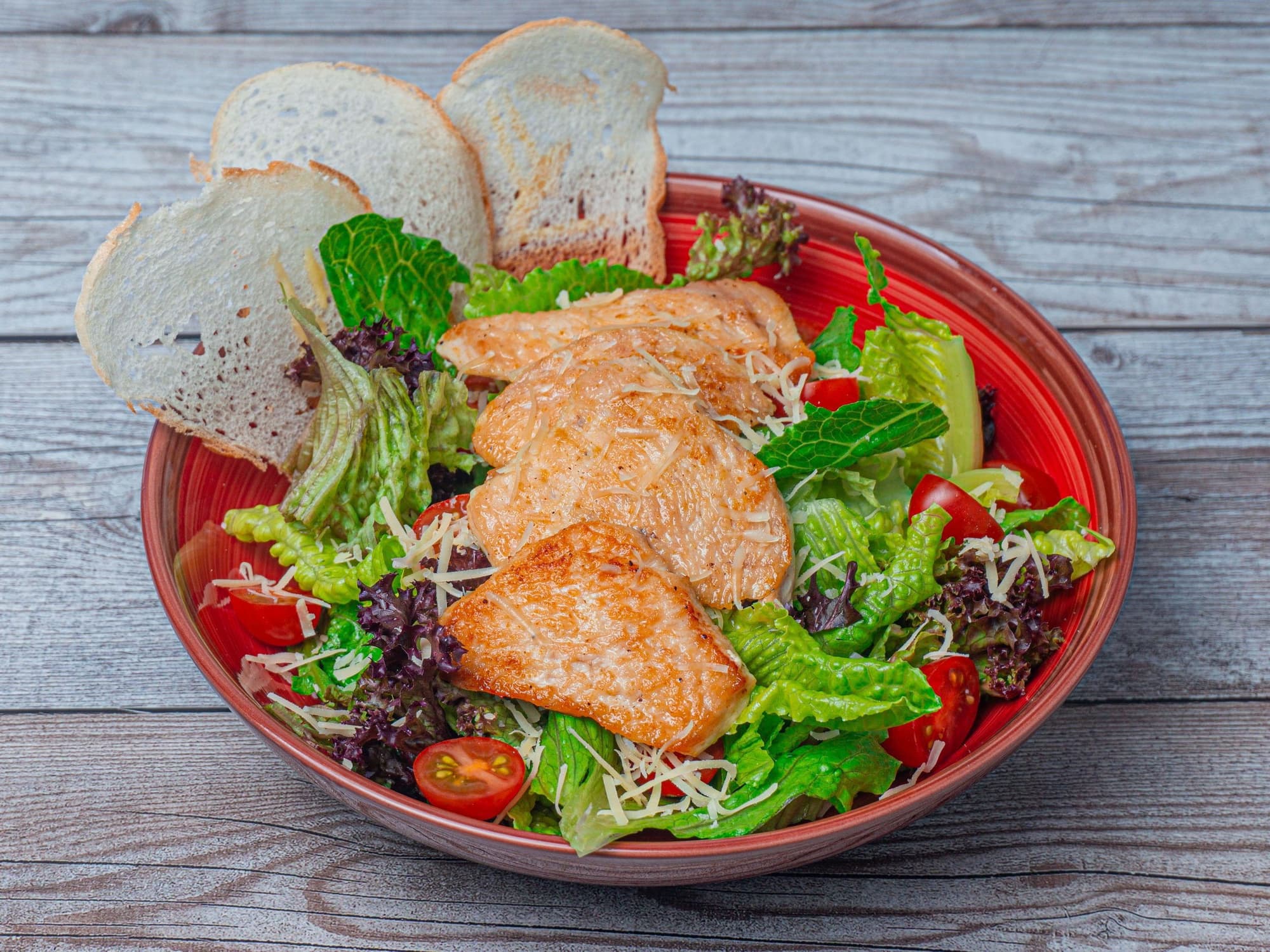 (Меню зала) Цезарь с куриным филе